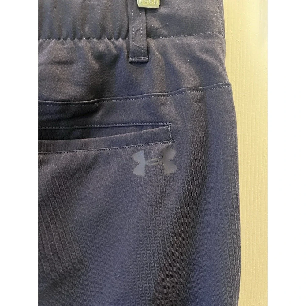 Under Armour The Showdown‎ Pant Flat Front Golf Men's 38 Navy Blue 1343176